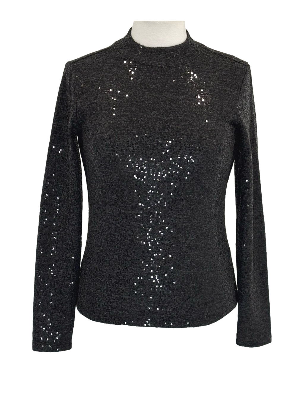 Zara black sequin top
